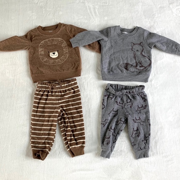 Carter's Other - Carter’s Fox and Lion Sweatshirt and Joggers